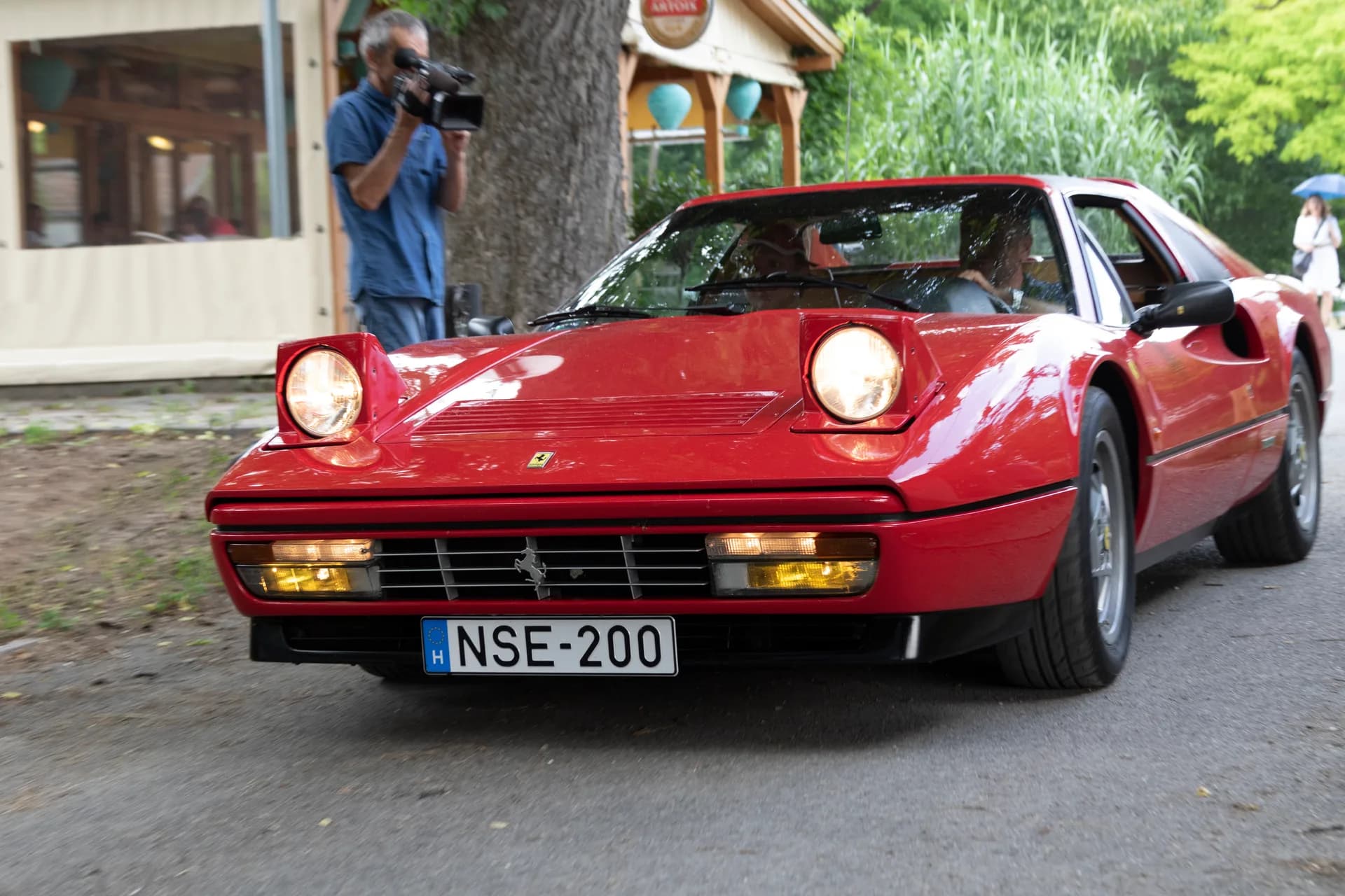 A 1960s Ferrari awaiting collection in the Ferrobello SoHo gallery