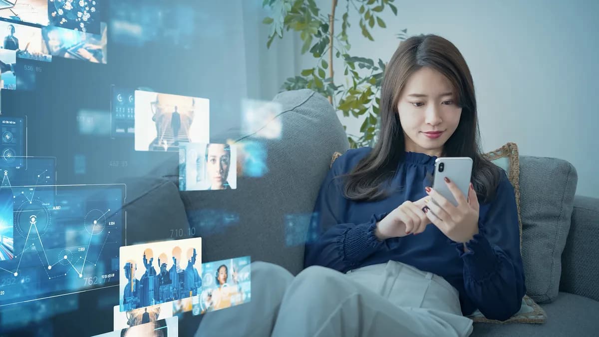 Marketing team distributing content across owned, earned, and paid channels