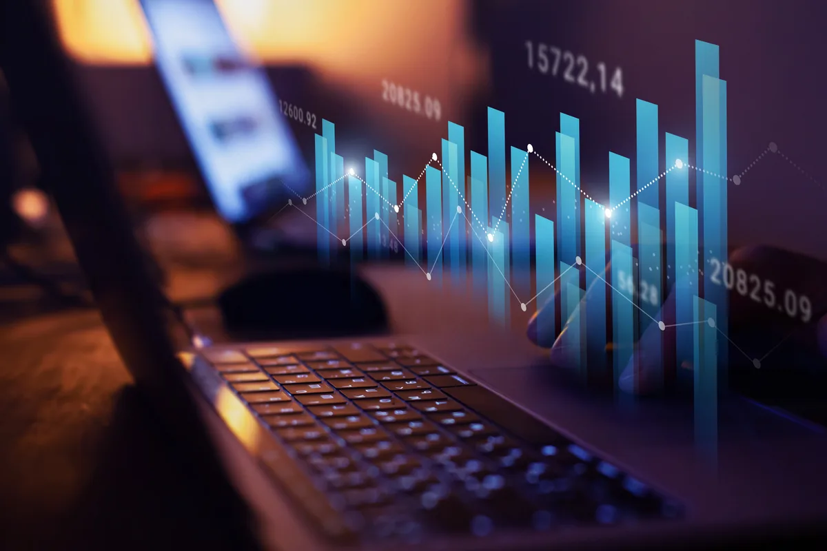 Marketing director measuring content marketing ROI with attribution data