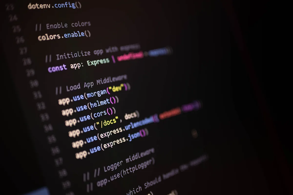 API code JSON on computer terminal