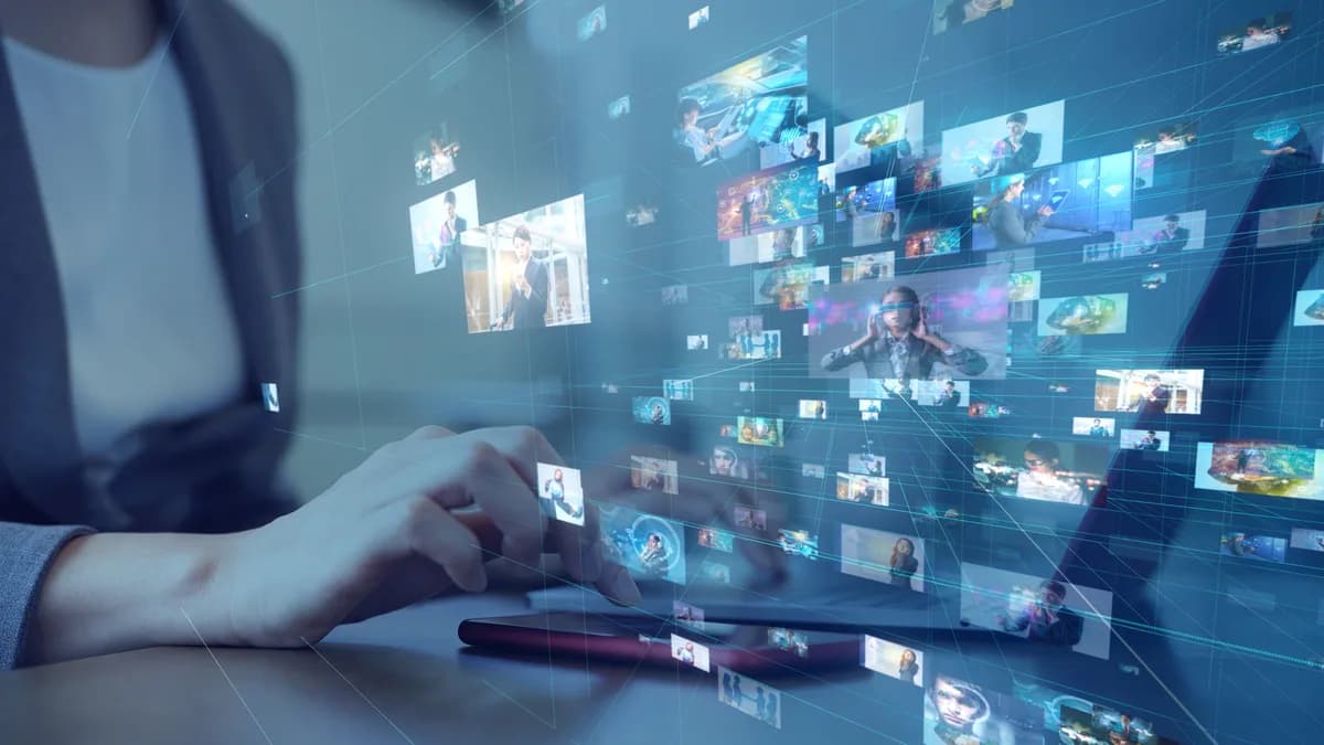 TikTok content creator filming on smartphone