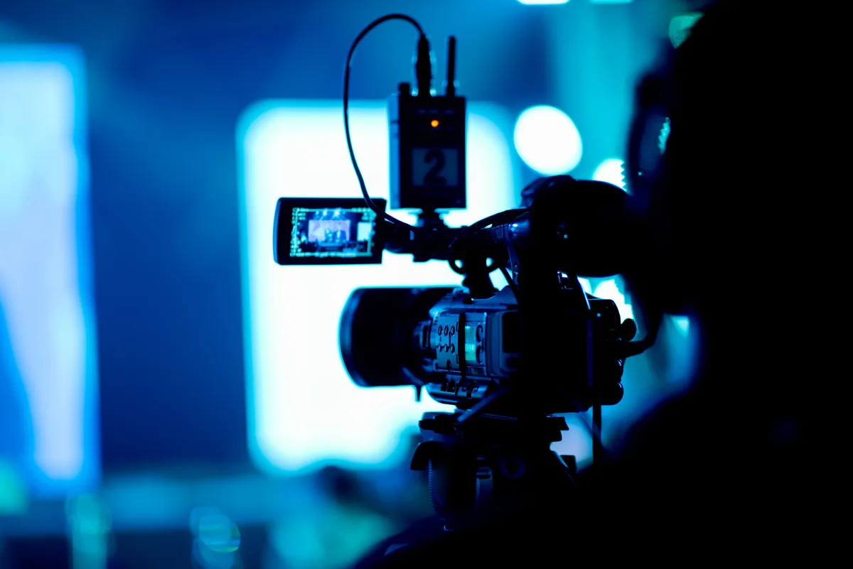 Video camera production studio setup