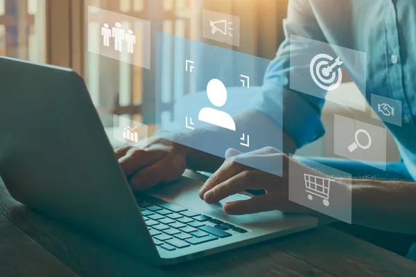 Digital advertising remarketing sequence targeting website visitors across channels