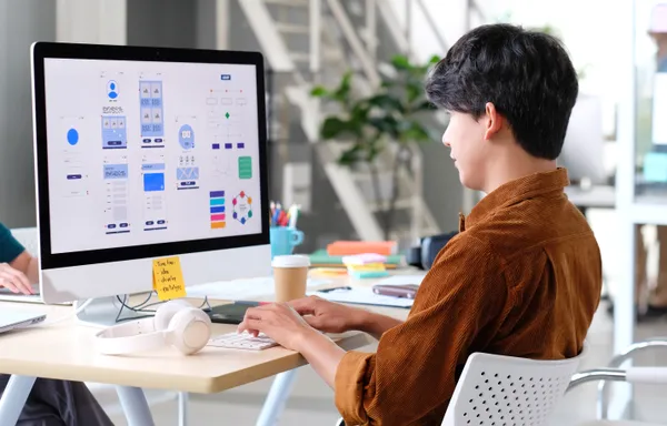 Developer exploring Next.js 16 new features for faster marketing websites