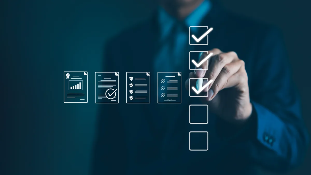 Content audit checklist review document