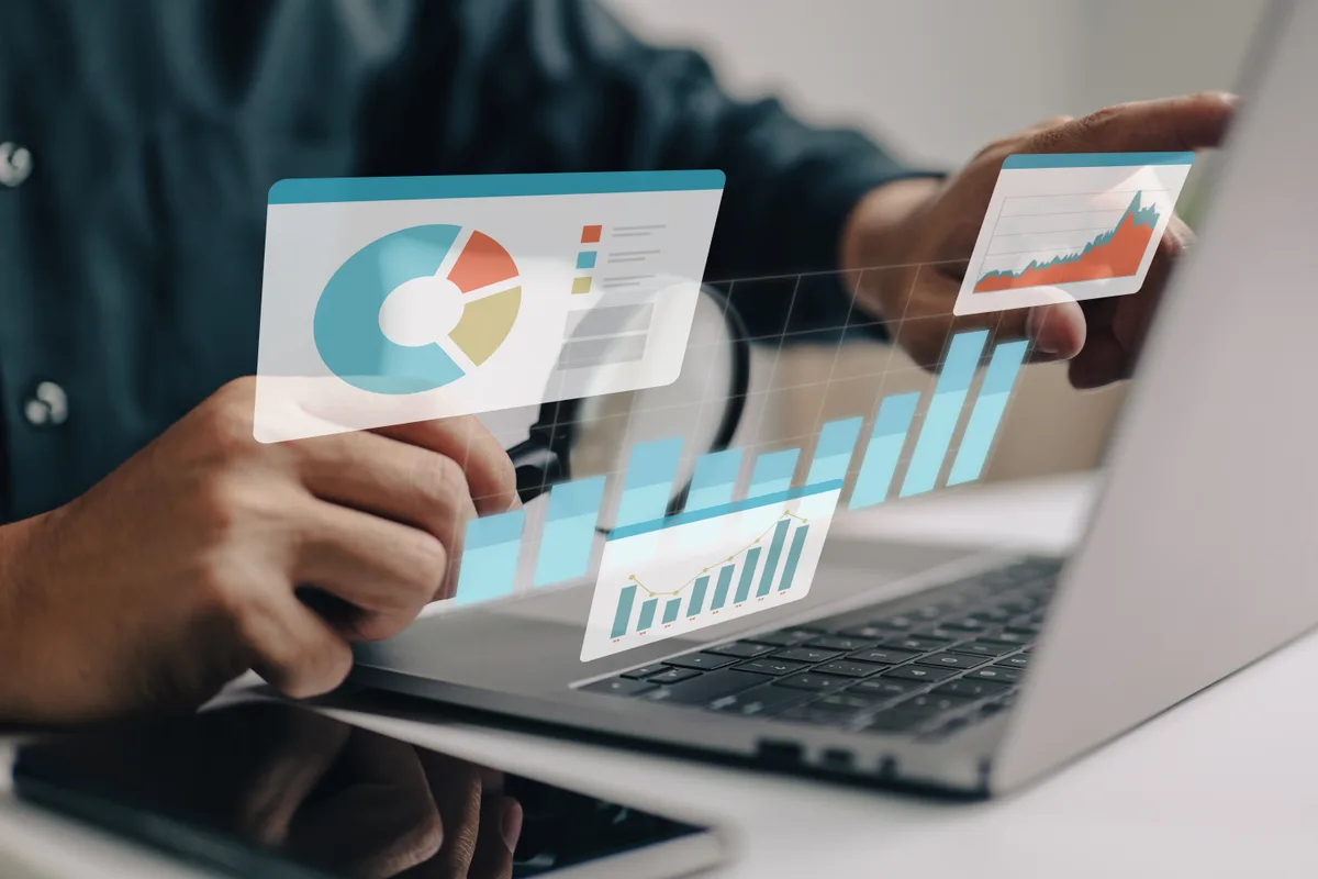 GA4 analytics dashboard with event tracking