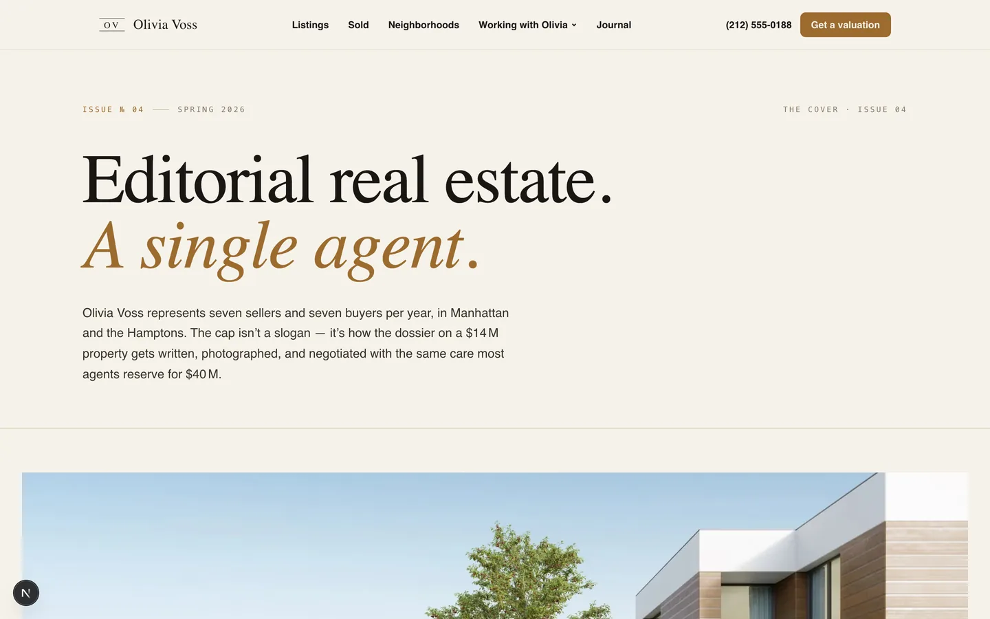 Estate & Grounds sample website design — Unforgettable settings.